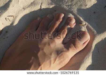 Image, Stock Photo Sand between the toes