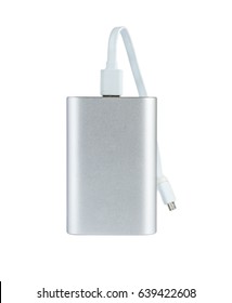 Power bank isolated on a white background .