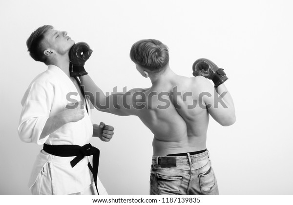 Naked Boxing Men