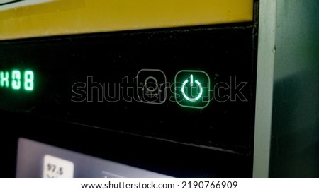 Power button. Closeup finger about to press a power button. Just push the button.

torch screen mode.