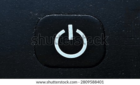 The power button symbol — a universal icon used on almost all electronic devices to turn the power on or off.