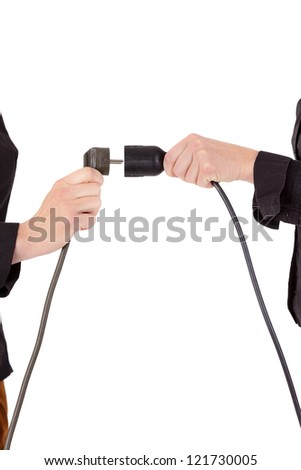 Power cable with connector