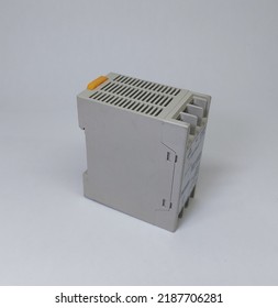 Power Converter Adapter AC To DC On White Background