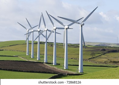 Power Generation Wind Farm 35m In Height To The Hub And A Rotor Diameter Of 37m On Royd Moor