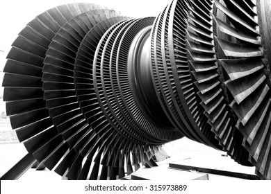 Power Generator Steam Turbine During Repair At Power Plant