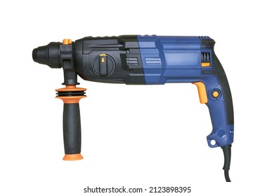 Power Hammer Drill - Percussion Perforator, Isolated On White Background