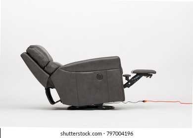 Power Leather Recliner Chair