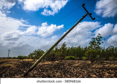 Power Line Damaged During Fire