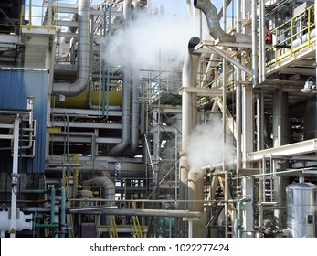 Pipe Rack Across Road Power Plant Stock Photo 1244027092 | Shutterstock