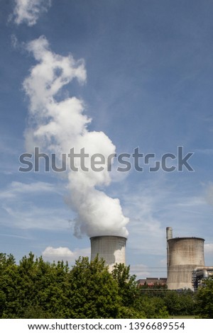 Similar – Foto Bild Windkraft und fossile Energie