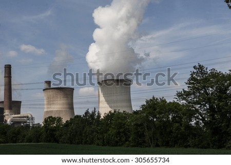 Similar – Foto Bild Windkraft und fossile Energie