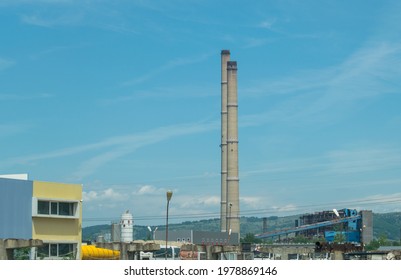 Power Plant In Germany. Fossil Fuel Burning