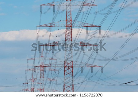 Similar – Foto Bild Hochspannungs-Strommast Strommast