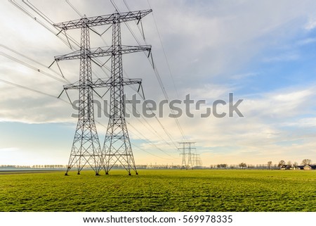 Similar – Image, Stock Photo high voltage Technology