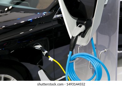 Power supply for electric car charging. Electric car charging station - Shutterstock ID 1493144552