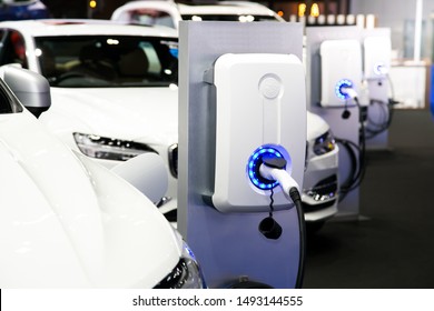 Power supply for electric car charging. Electric car charging station - Shutterstock ID 1493144555