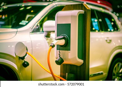 Power supply for electric car charging. Electric car charging station.