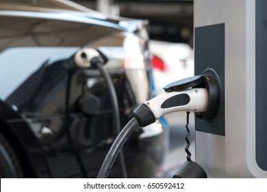 Power supply for electric car charging. Electric car charging station.