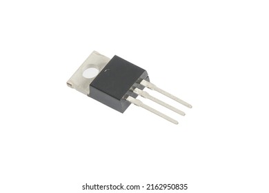 Power transistor - package TO-220 on a white background
