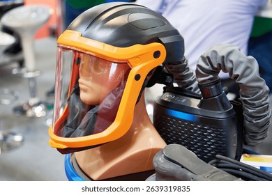 Powered airflow purifying system for work protect helmet