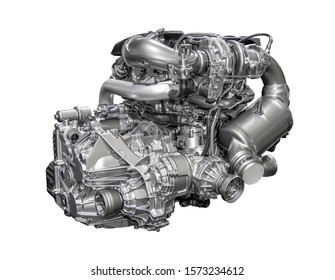 Modern Hightech Efficient Engine Isolated On Stock Photo 1719297577 ...