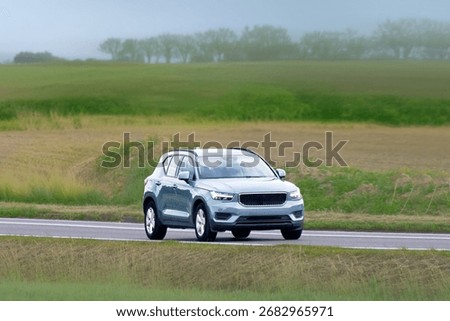 Powerful 4x4 SUV exploring wilderness landscape