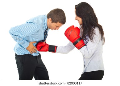 Girl Stomach Punching
