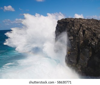 Powerful crashing waves against rocks in Mauritius - Powered by Shutterstock