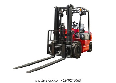 Powerful Electric Forklift, Front View