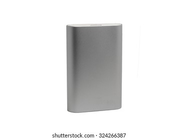 powerful external battery in aluminum case - Shutterstock ID 324266387