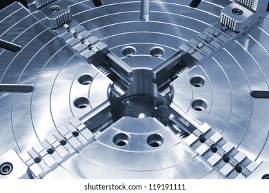 Powerful Industrial Equipment Rotary Table Close-up