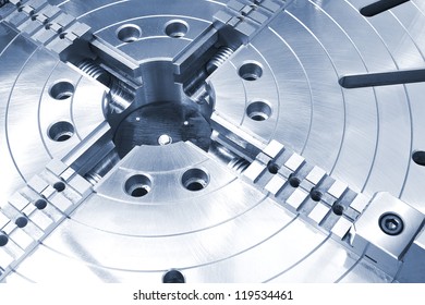 Powerful Industrial Equipment Rotary Table Close-up