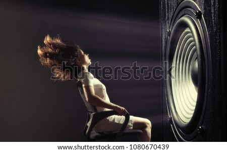 The powerful sound set back a young woman.