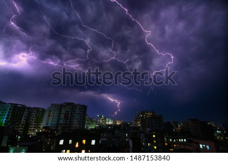 The powerful super bolt thunderstorm in Bangladesh 