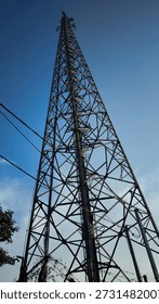 A powerful tower soaring high into the sky