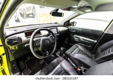 POZNAN - APRIL 10: CitroÃ«n C4 Cactus Shown At The Poznan Motor Show On April 10, 2015 In Poznan, Poland.