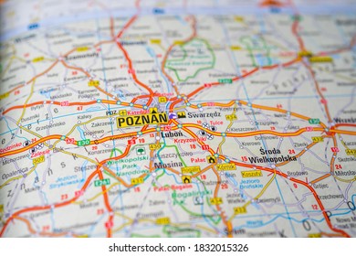 Poznan On The Europe Map