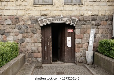 POZNAN, POLAND - Jun 07, 2017: The Dubliner Irish Pub Open Doors In The Imperial Castle 