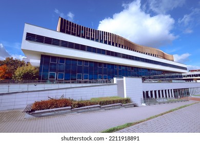 Poznan, Poland - October 9, 2022. Modern Building Of Poznan University Of Physical Education (