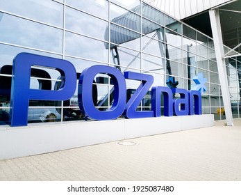 POZNAN, POLAND - September 2, 2019: Poznan Airport, Poland