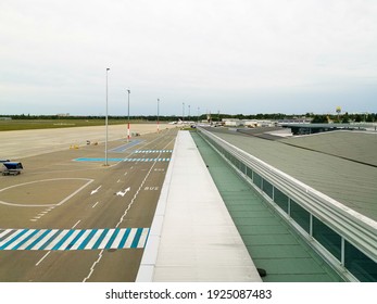 POZNAN, POLAND - September 2, 2019: Poznan Airport, Poland