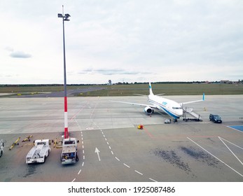 POZNAN, POLAND - September 2, 2019: Poznan Airport, Poland