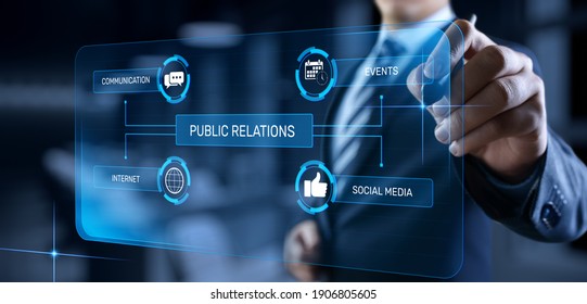 PR Public relations concept. Communication advertising marketing strategy. - Shutterstock ID 1906805605