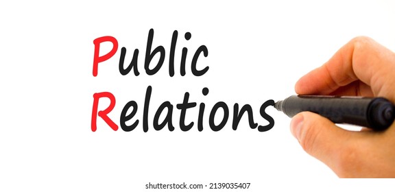 Pr Public Relations Symbol Concept Words Stock Photo 2139035407 ...