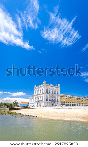 Praca do Comercio, a large, harbour-facing old plaza in Portugal's capital, Lisbon