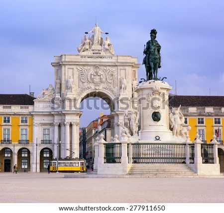 Praca do Comercio square, Lisbon, Portugal