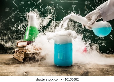 Practical chemical tests in school laboratory