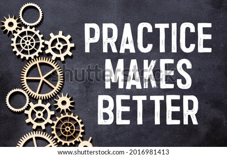 Practice Makes Better text written on a notebook with pencils