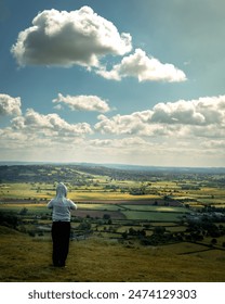 Practicing mindfulness at the top of the hill