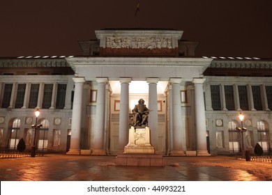 Prado Museum At Night, Madrid